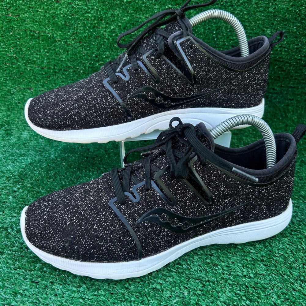 Saucony Stretch & Go Breeze Womens 9 Black White Running Shoes S30002-14